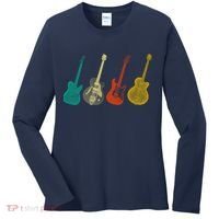 Retro Electric Guitar Women's Long Sleeve Shirt thumb 0