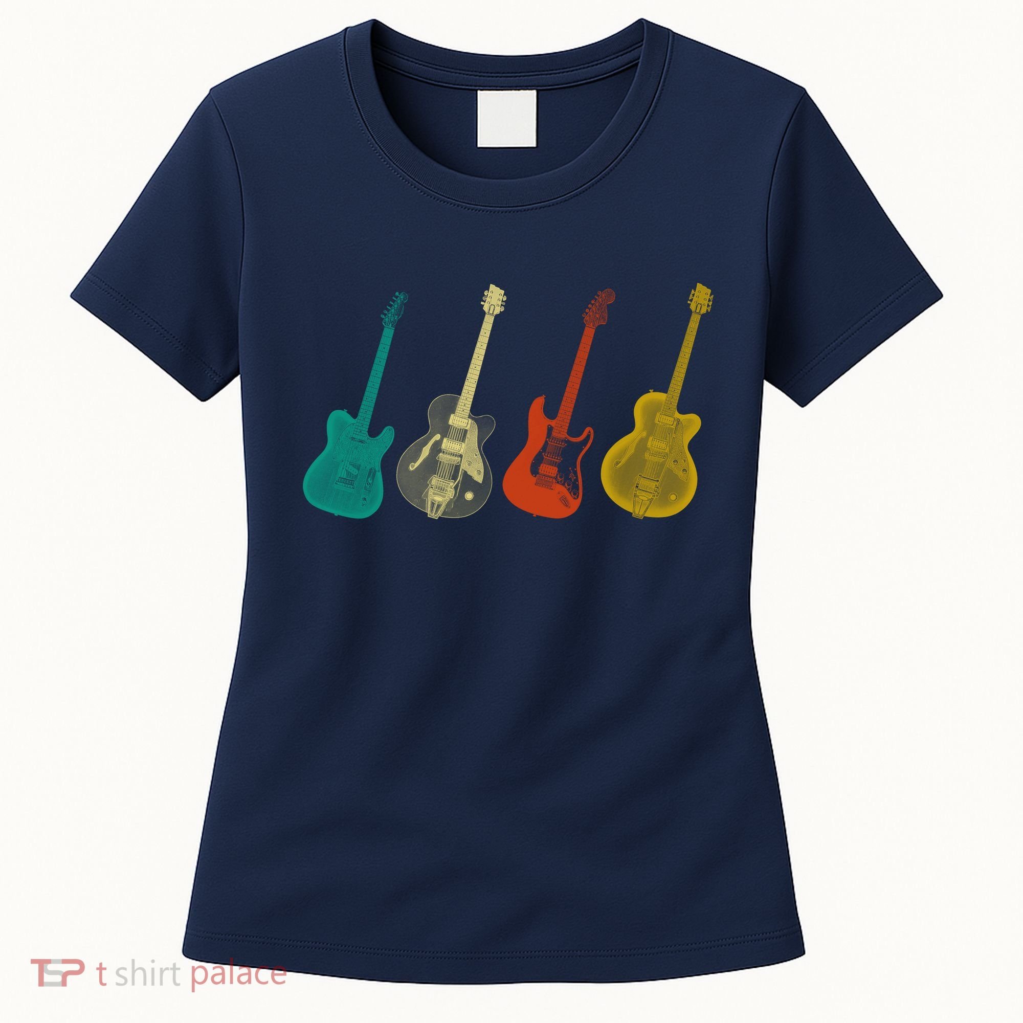 Retro Electric Guitar Women's T-Shirt