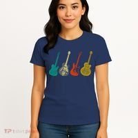 Retro Electric Guitar Women's T-Shirt thumb 4