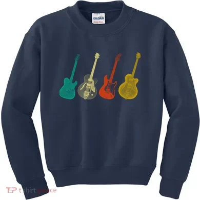 Retro Electric Guitar Kids Sweatshirt