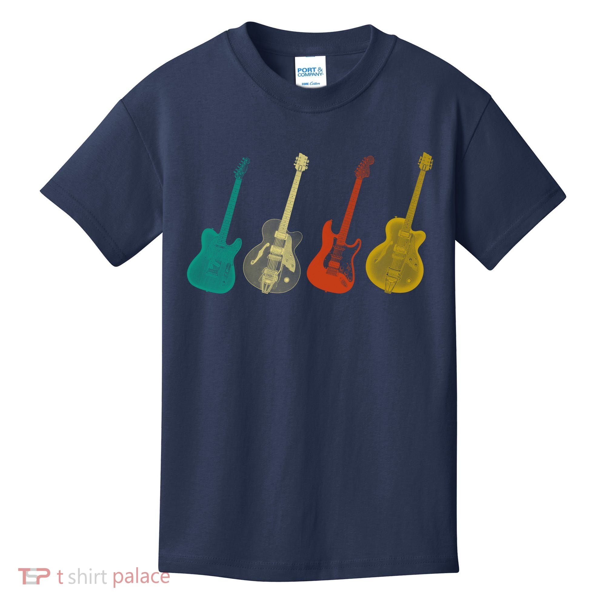 Retro Electric Guitar Kids T-Shirt