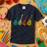 Retro Electric Guitar Kids T-Shirt thumb 3