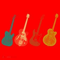 Retro Electric Guitar Santa Hat thumb 1