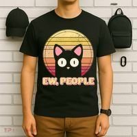 Retro Ew People Funny Cat T-Shirt thumb 6