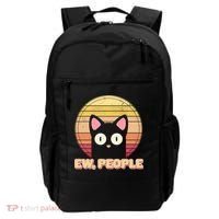 Retro Ew People Funny Cat Backpack thumb 0