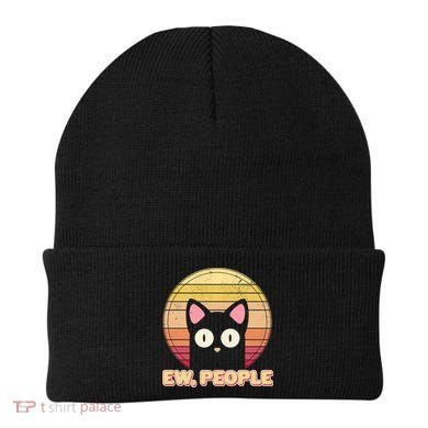 Retro Ew People Funny Cat Beanie