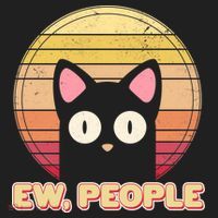 Retro Ew People Funny Cat Beanie thumb 2