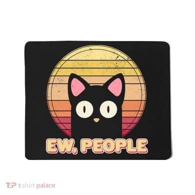 Retro Ew People Funny Cat Mousepad