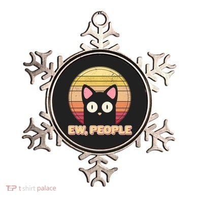 Retro Ew People Funny Cat Ornament