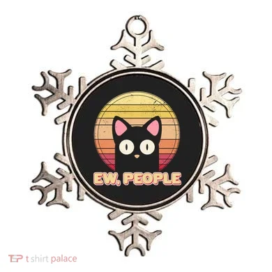 Retro Ew People Funny Cat Ornament