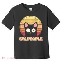 Retro Ew People Funny Cat Toddler T-Shirt thumb 0
