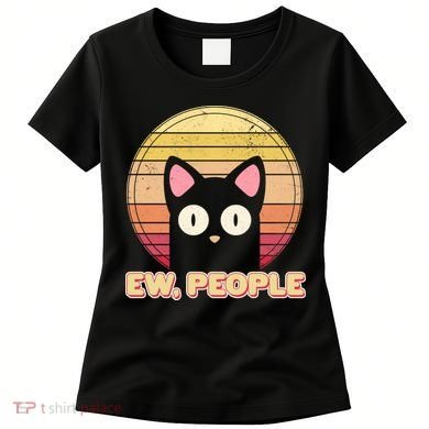 Retro Ew People Funny Cat Women's T-Shirt