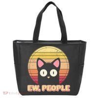 Retro Ew People Funny Cat Tote Bag thumb 0