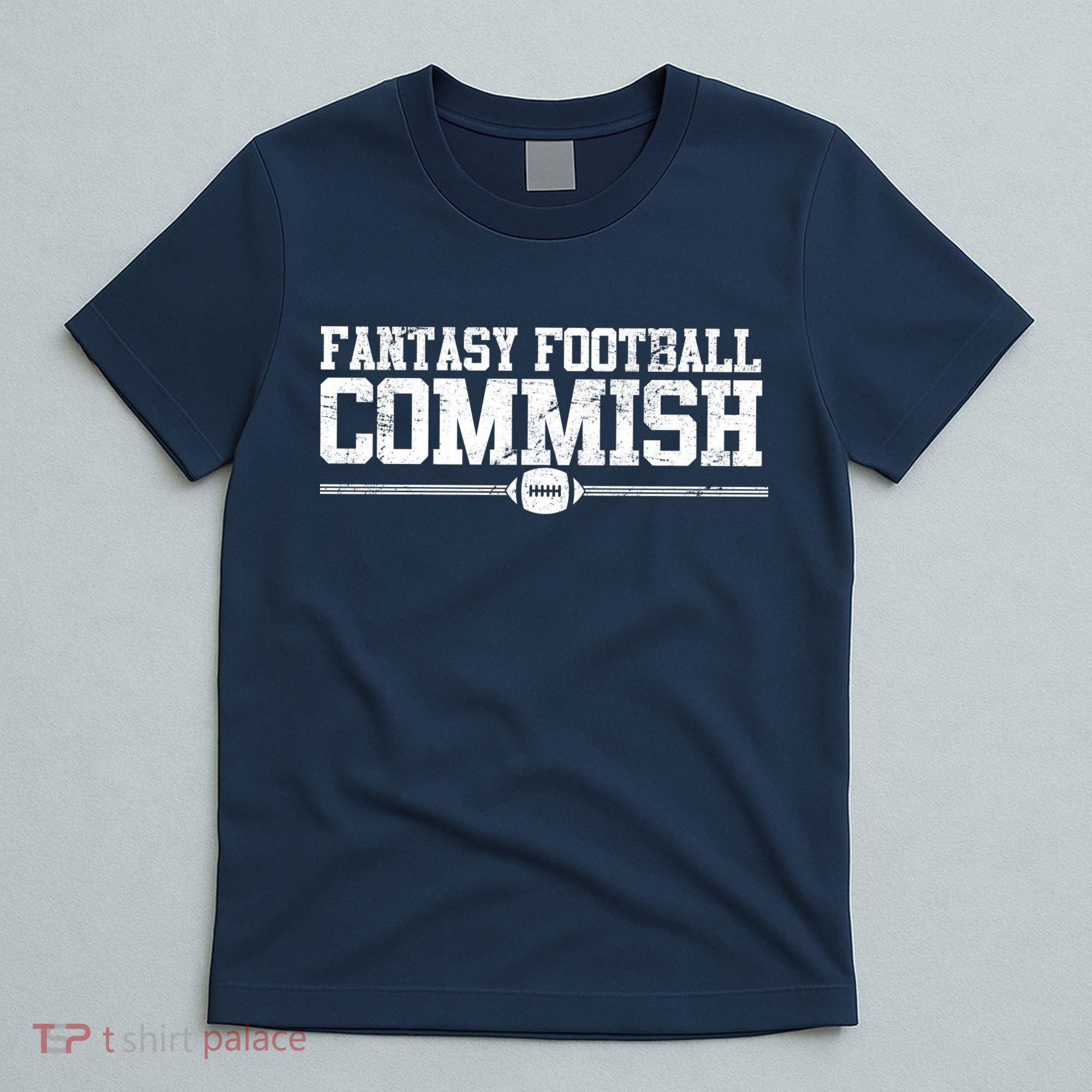 Retro Fantasy Football Commish Funny Sports T-Shirt
