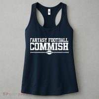 Retro Fantasy Football Commish Funny Sports Women's Tank Top thumb 3