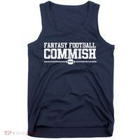Retro Fantasy Football Commish Funny Sports Tank Top thumb 0