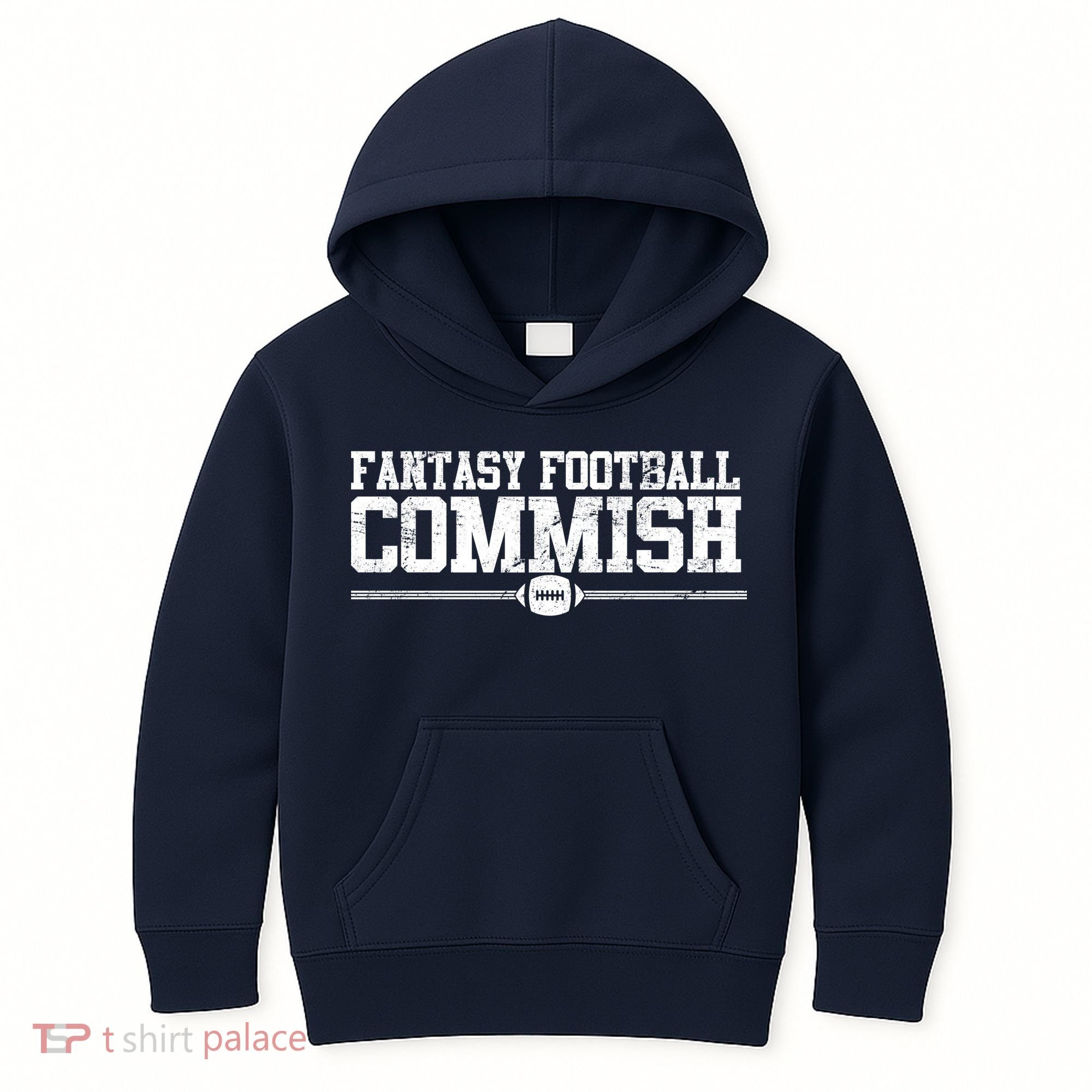 Retro Fantasy Football Commish Funny Sports Kids Hoodie