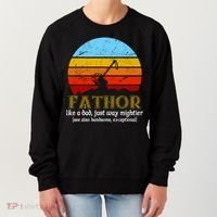 Retro Fathor Like Dad Just Way Mightier Women's Sweatshirt thumb 0
