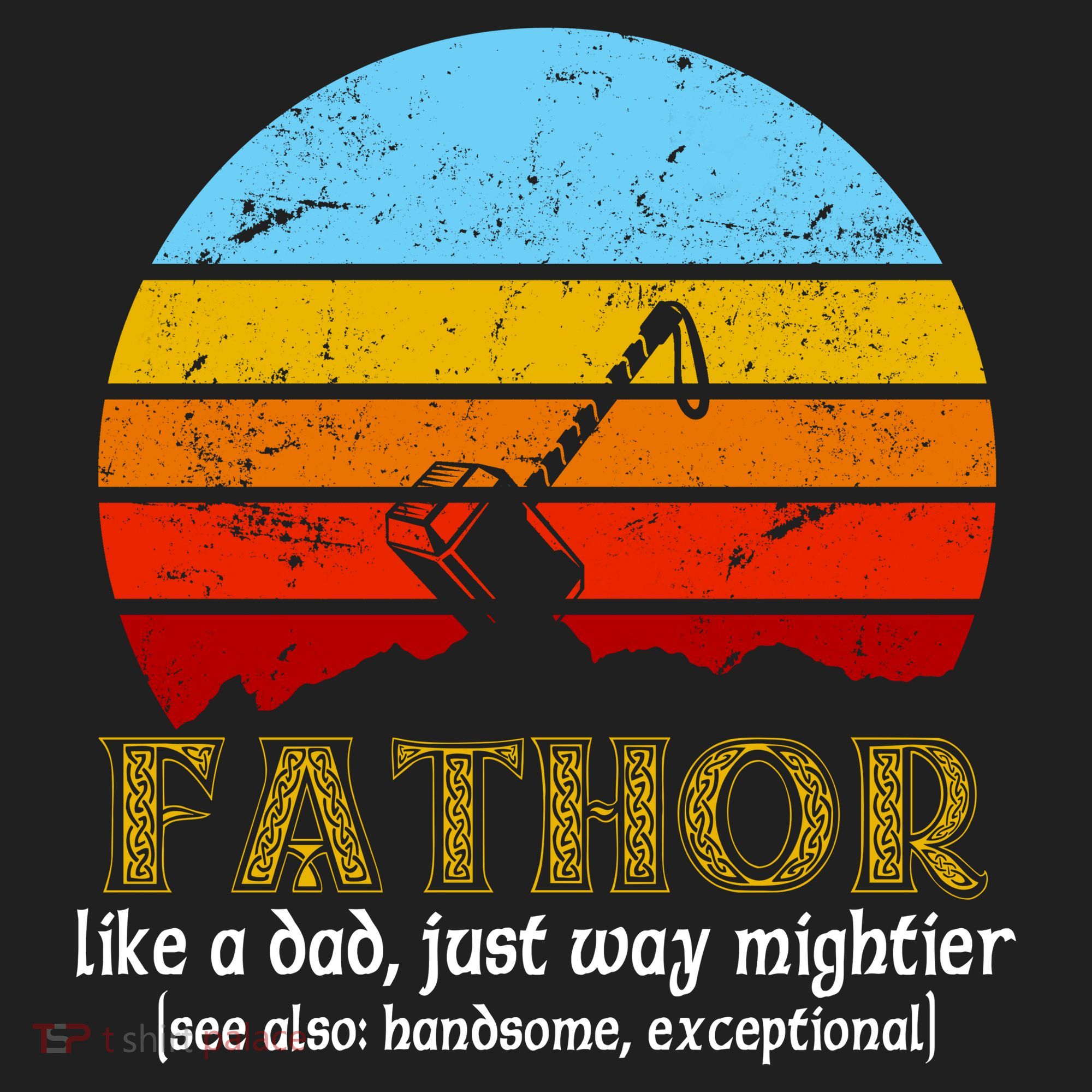 Retro Fathor Like Dad Just Way Mightier Women's Sweatshirt
