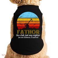 Retro Fathor Like Dad Just Way Mightier Doggie Tank thumb 0
