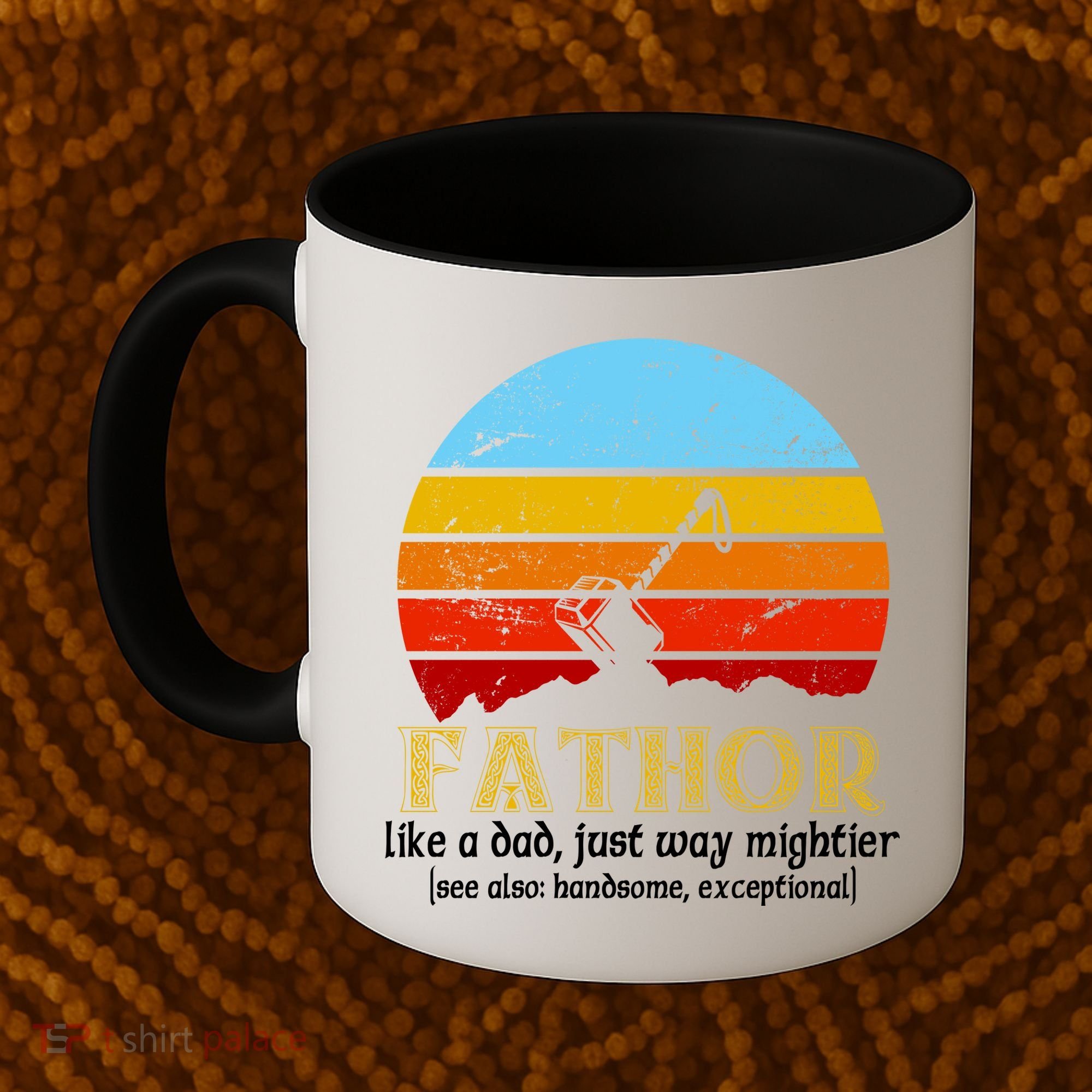 Retro Fathor Like Dad Just Way Mightier Coffee Mug