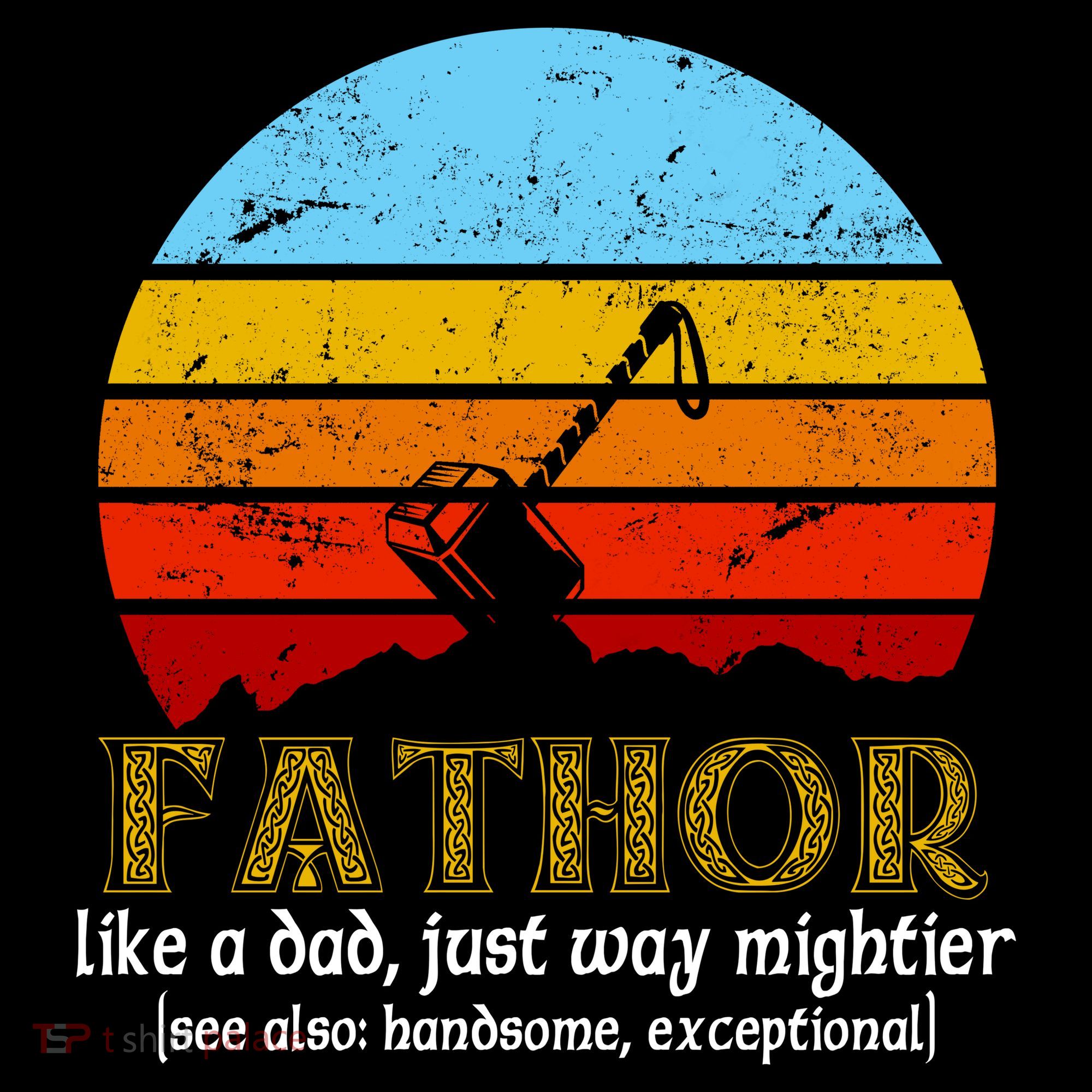 Retro Fathor Like Dad Just Way Mightier Women's Hoodie