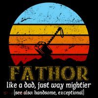 Retro Fathor Like Dad Just Way Mightier Ornament thumb 1