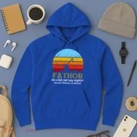 Retro Fathor Like Dad Just Way Mightier Hoodie thumb 3