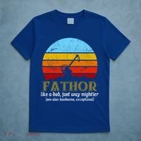 Retro Fathor Like Dad Just Way Mightier T-Shirt thumb 5