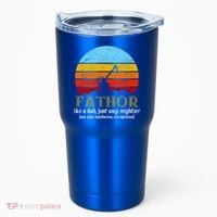 Retro Fathor Like Dad Just Way Mightier Tumbler thumb 0