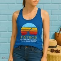 Retro Fathor Like Dad Just Way Mightier Women's Tank Top thumb 2
