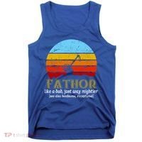 Retro Fathor Like Dad Just Way Mightier Tank Top thumb 0