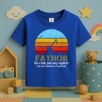 Retro Fathor Like Dad Just Way Mightier Toddler T-Shirt thumb 3