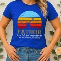 Retro Fathor Like Dad Just Way Mightier Women's T-Shirt thumb 2