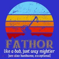 Retro Fathor Like Dad Just Way Mightier Women's T-Shirt thumb 6