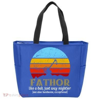 Retro Fathor Like Dad Just Way Mightier Tote Bag