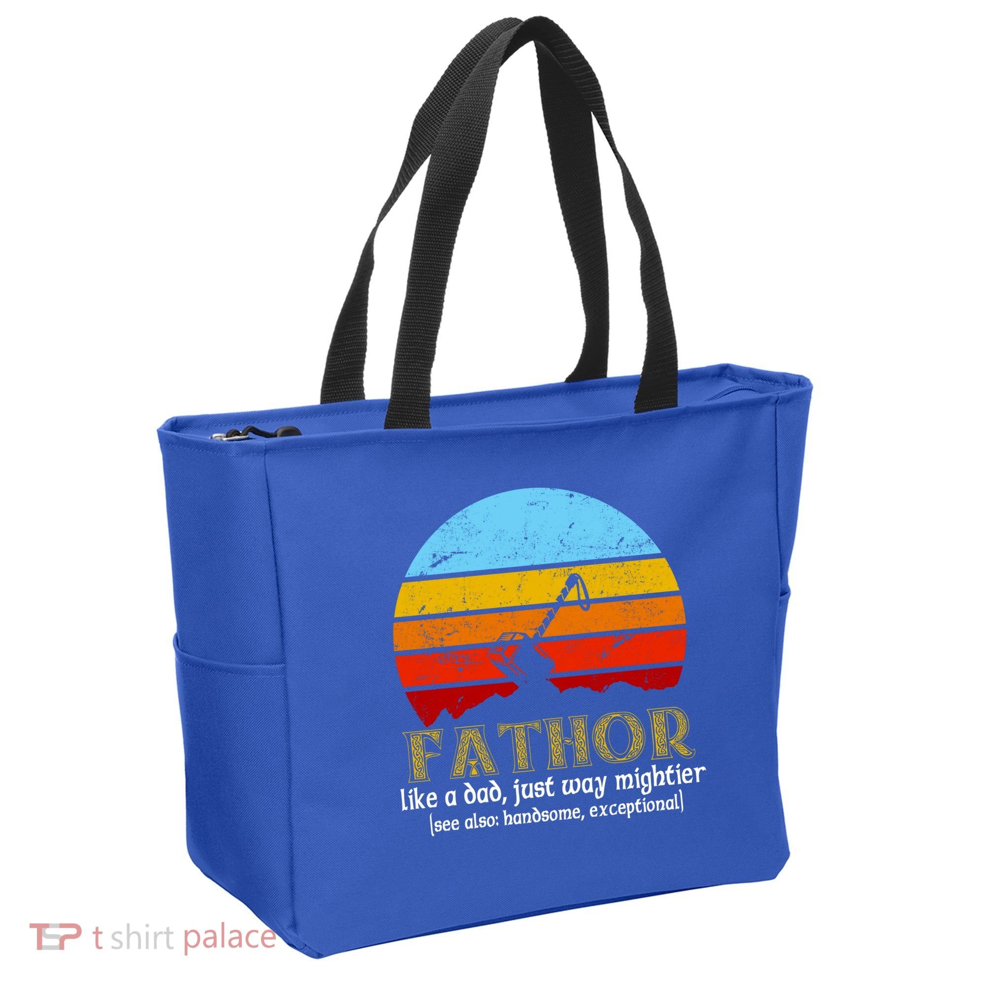 Retro Fathor Like Dad Just Way Mightier Tote Bag