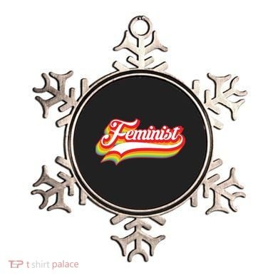 Retro Feminist Logo Ornament