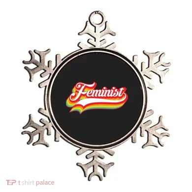 Retro Feminist Logo Ornament