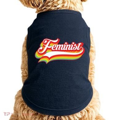 Retro Feminist Logo Doggie Tank