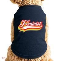 Retro Feminist Logo Doggie Tank thumb 0
