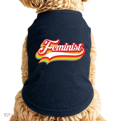 Retro Feminist Logo Doggie Tank