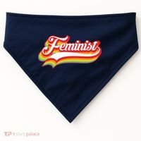 Retro Feminist Logo USA-Made Doggie Bandana thumb 0
