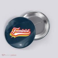 Retro Feminist Logo Button thumb 0