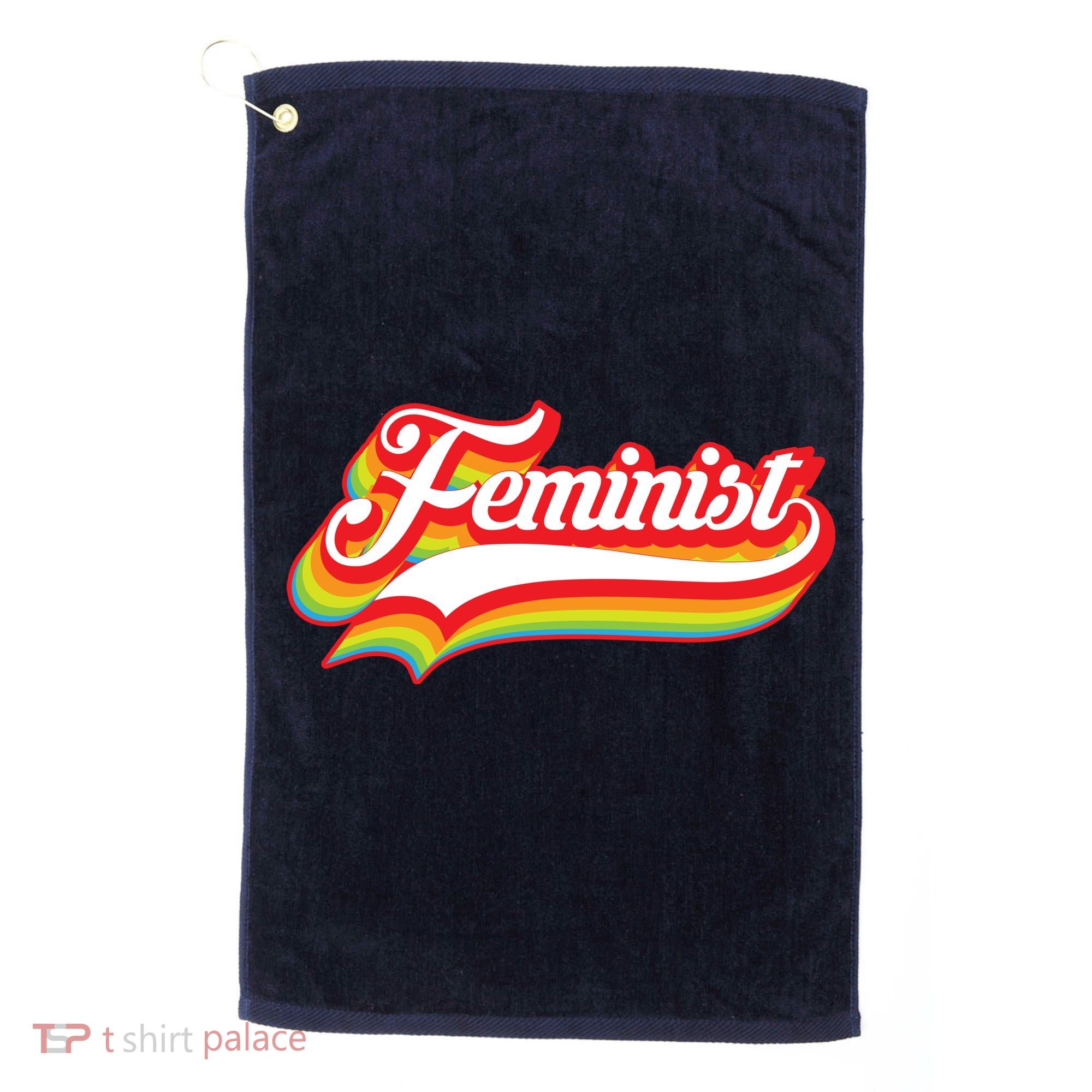 Retro Feminist Logo Golf Towel