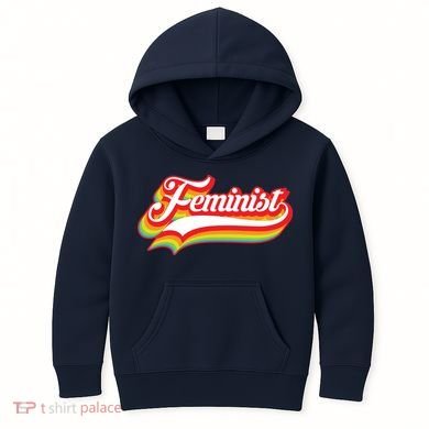 Retro Feminist Logo Kids Hoodie