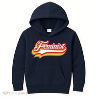 Retro Feminist Logo Kids Hoodie thumb 0