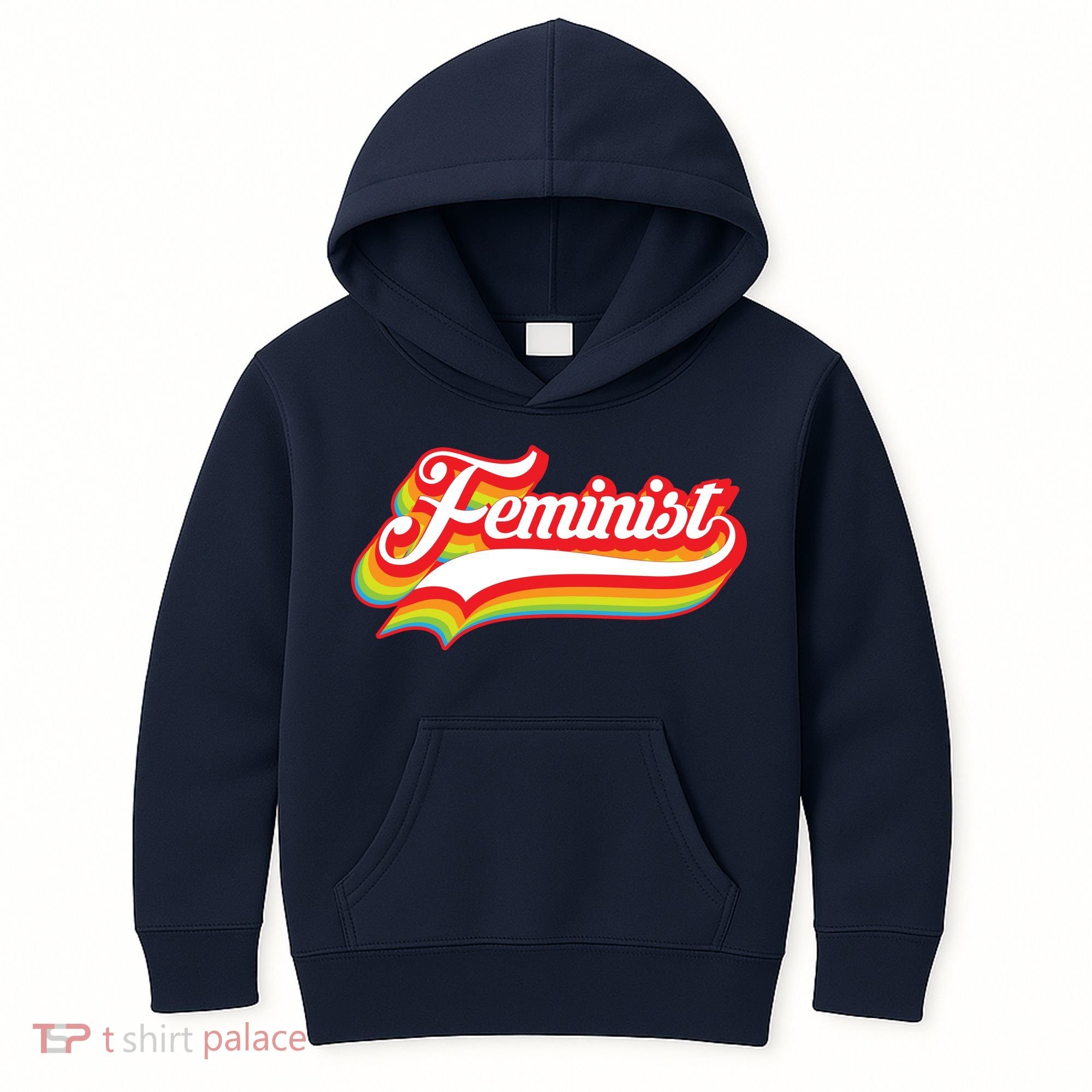 Retro Feminist Logo Kids Hoodie