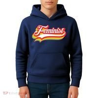 Retro Feminist Logo Kids Hoodie thumb 4