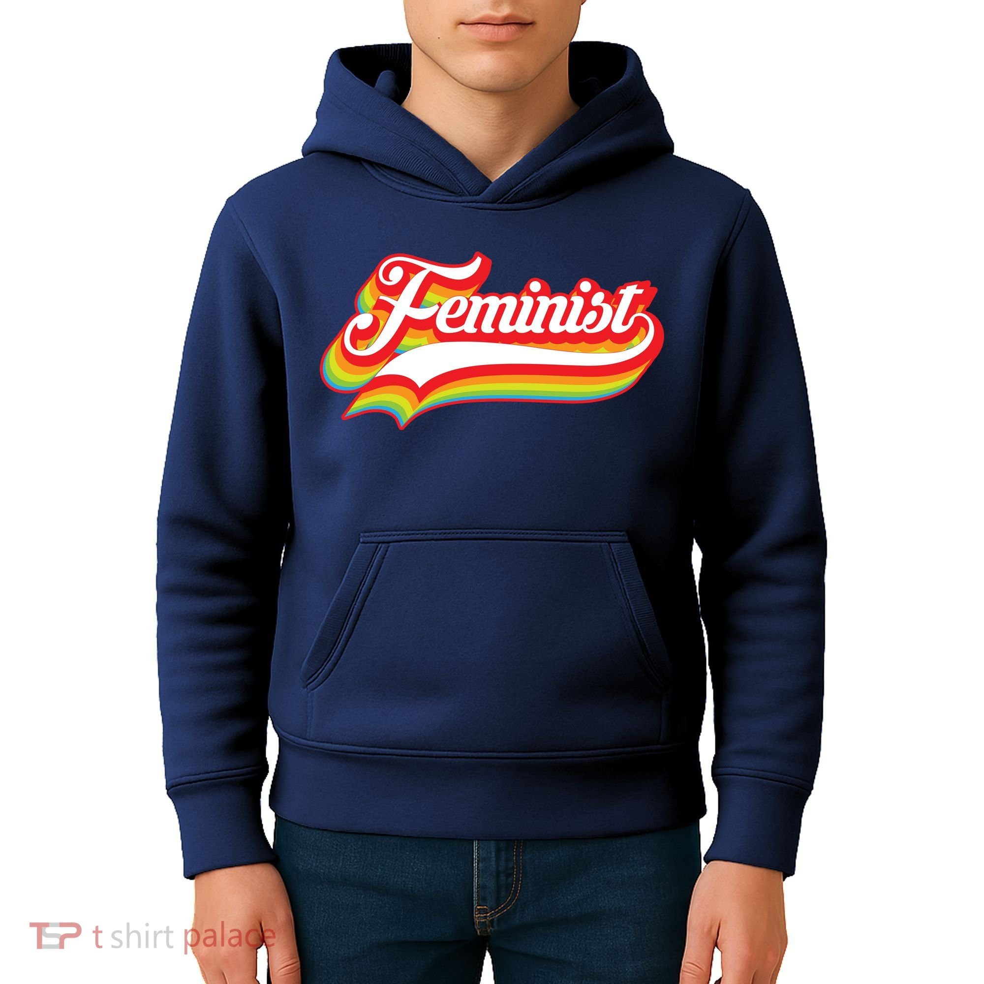 Retro Feminist Logo Kids Hoodie